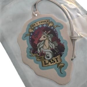 Unicorn Air Freshener with Blue and Cream Design The Last Unicorn